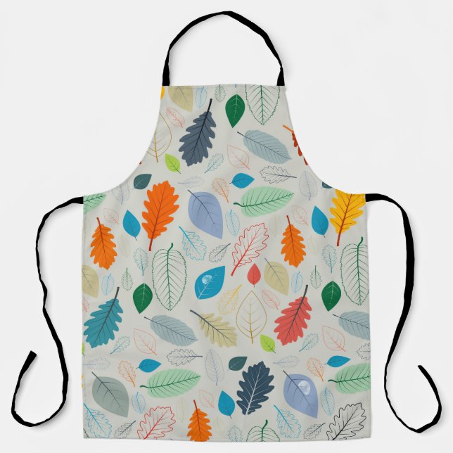 Vintages Herbstleaves Illustrationsmuster Schürze (Vorderseite)