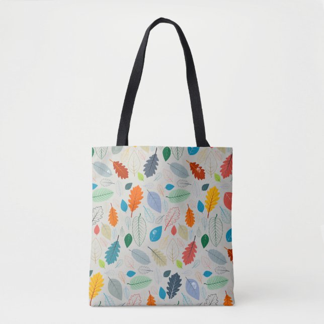 Vintages Herbstleaves Illustrationsmuster Tasche (Vorderseite)