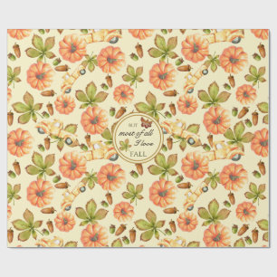 Vintages Herbstmuster Geschenkpapier