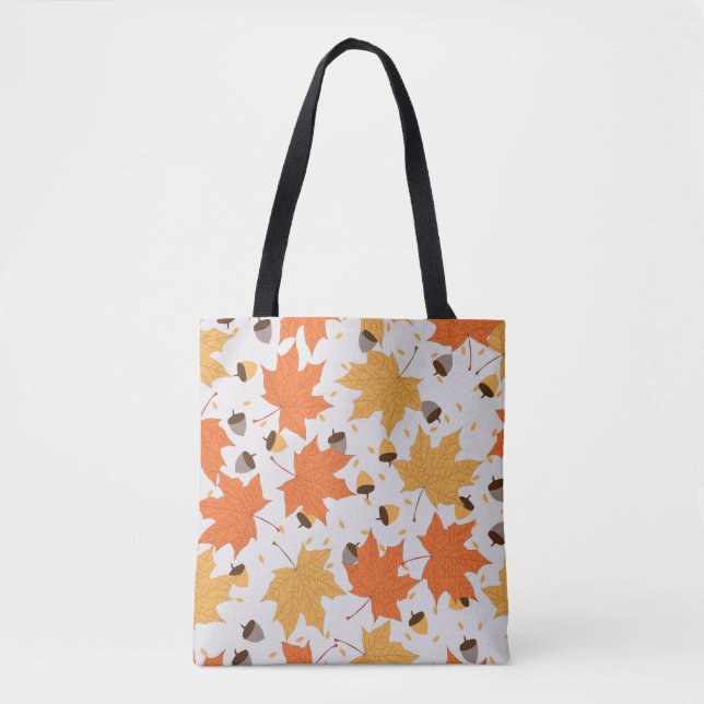 Vintages Herbstmuster Tasche (Vorderseite)
