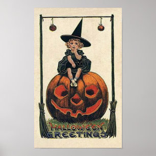 Vintages Hexenposter Poster