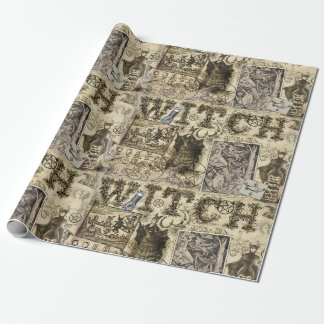 Vintages Hexerei-Verpackungs-Papier Geschenkpapier