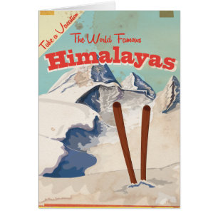 Vintages Himalayas Reiseposter