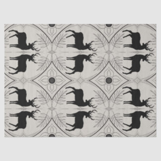 Vintages Hirsch 2 Seidenpapier