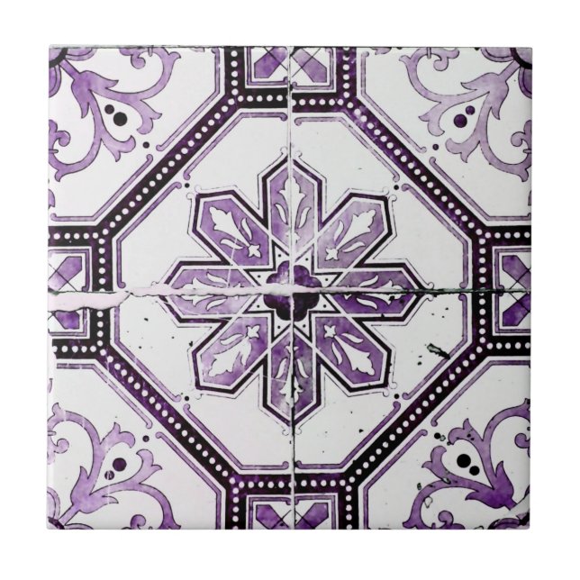 Vintages historisches Kachel (Vorderseite)