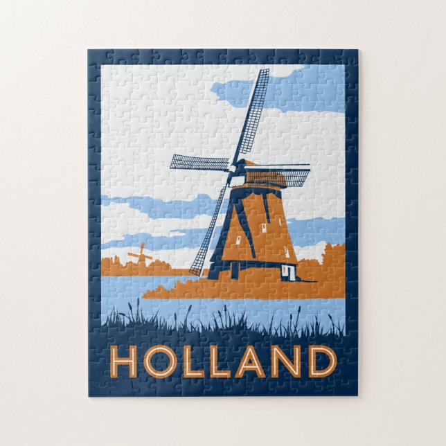 Vintages Holland-Plakat (Vertikal)