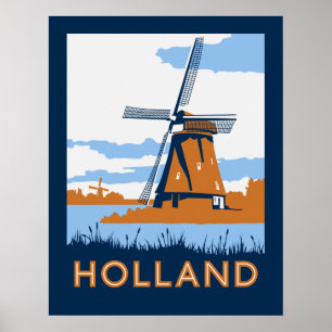 Vintages Holland-Plakat Poster