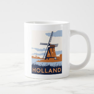 Vintages Holland-Poster Jumbo-Tasse