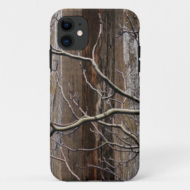 Vintages Holz aus Holz Case-Mate iPhone Hülle (Rückseite)