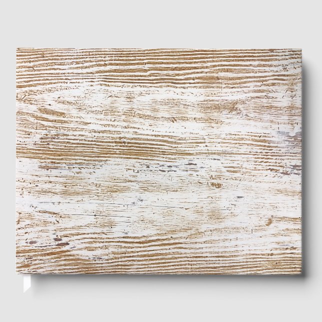 Vintages Holz Gästebuch (Vorderseite)