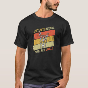 Vintages Hörmetall mit Onkel Rock Music Liebe T-Shirt