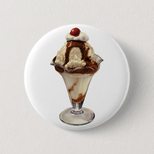 Vintages Hot Fudge Ice Button