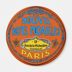 Vintages Hotel Paris Frankreich Magnet