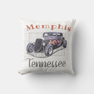 Vintages Hotrod "Memphis Tennessee" Kissen