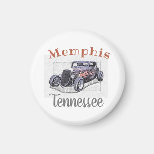 Vintages Hotrod "Memphis Tennessee" Magnet