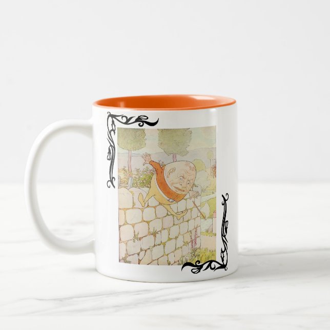 Vintages Humpty Dumpty Zweifarbige Tasse (Links)