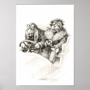 Vintages Hundeplakat Poster