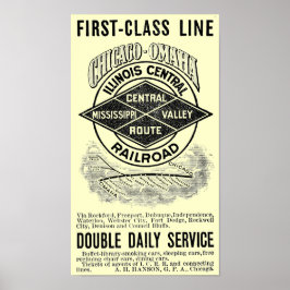 Vintages Illinois Central RR Poster