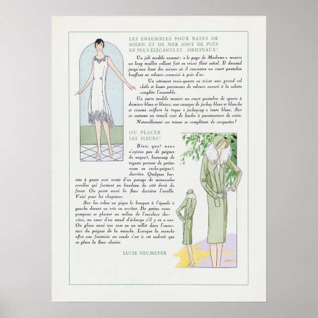 Vintages Illustrations-Poster Poster (Vorne)
