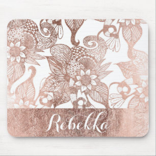 Vintages Imitat-Rosen-Goldrustikale Mousepad
