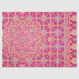 Vintages Indianerstickermuster Seidenpapier