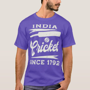 Vintages Indien Cricket seit 1792 T-Shirt