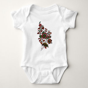 Vintages indisches Cotton Chintz Fabric Baby Strampler