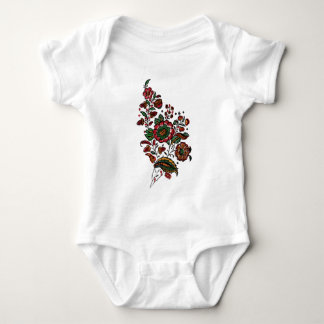 Vintages indisches Cotton Chintz Fabric Baby Strampler
