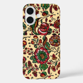 Vintages indisches Cotton Chintz Fabric iPhone 16 Hülle