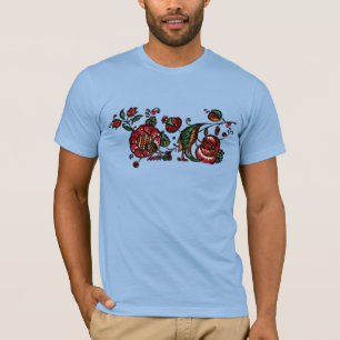 Vintages indisches Cotton Chintz Fabric T-Shirt