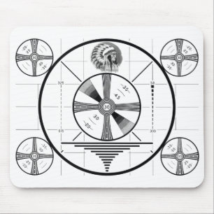 Vintages indisches Haupttest-Muster Mousepad