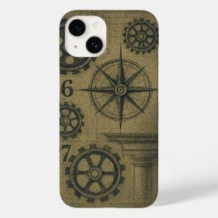 Vintages Industrial Blueprint iPhone Case