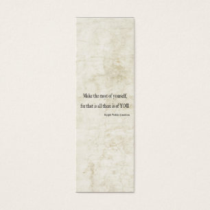Vintages Inspirational Zitat Emerson