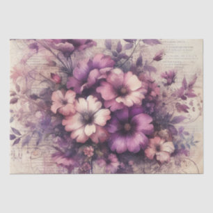 Vintages Inspiriertes Dekoupage Floral Tissue Pape Seidenpapier