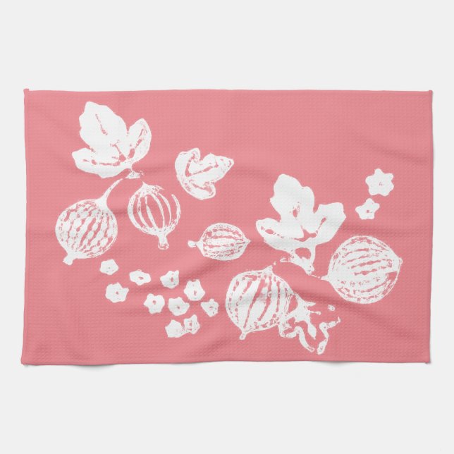 Vintages inspiriertes Stachelbeertee-Tuch Handtuch (Horizontal)
