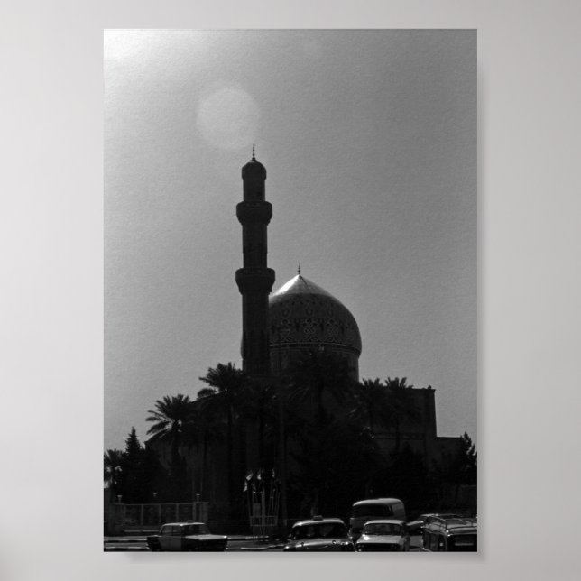 Vintages Irak Bagdad-Moschee Poster (Vorne)