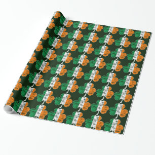 Vintages irisches geschenkpapier
