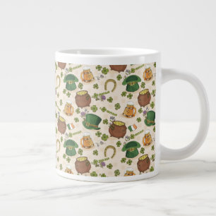 Vintages Irland-Symbol Jumbo-Tasse