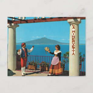 Vintages Italien, Sorrento, Tracht Postkarte