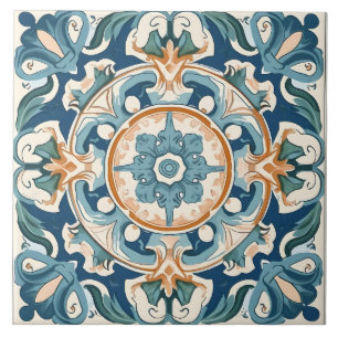 Vintages italienisches Mittelmeer-Muster Fliese