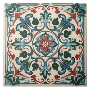 Vintages italienisches Mittelmeer-Muster Fliese