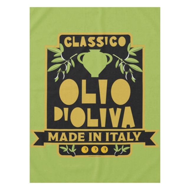 Vintages italienisches Olivenöl Tischdecke (Vorderseite)
