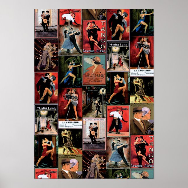 Vintages italienisches Poster-Tango Poster (Vorne)