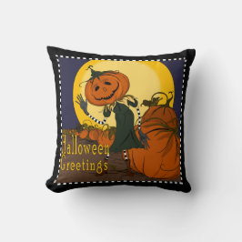 Vintages Jackolantern Halloween Kissen