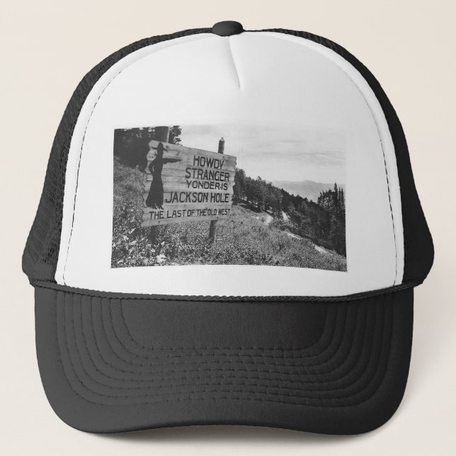 Vintages Jackson Hole Truckerkappe (Vorderseite)