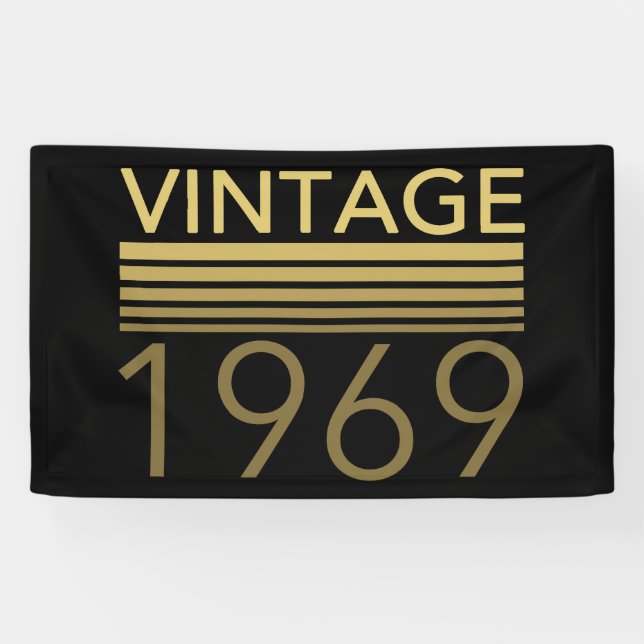 Vintages Jahr 1969 Banner (Horizontal)