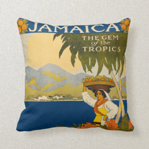 Vintages Jamaika-Kissen Kissen