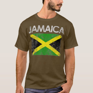 Vintages jamaikanisches Flaggengeschenk T-Shirt