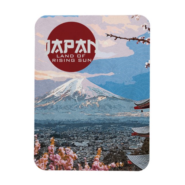 Vintages Japan Fuji Reise Magnet (Vertikal)