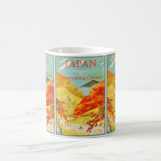 Vintages Japan: Klassische Asien-Reise Verwandlungstasse (Mittel)